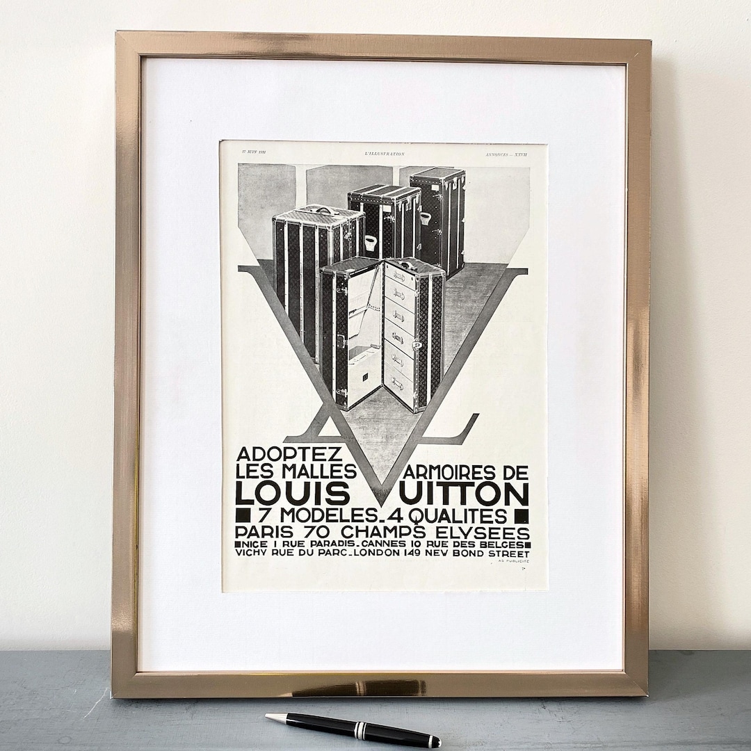 1931年 L'ILLUSTRATION “LOUIS VUITTON”広告 1931 広告＞ Louis Vuitton ルイ・ヴィトン ポスター