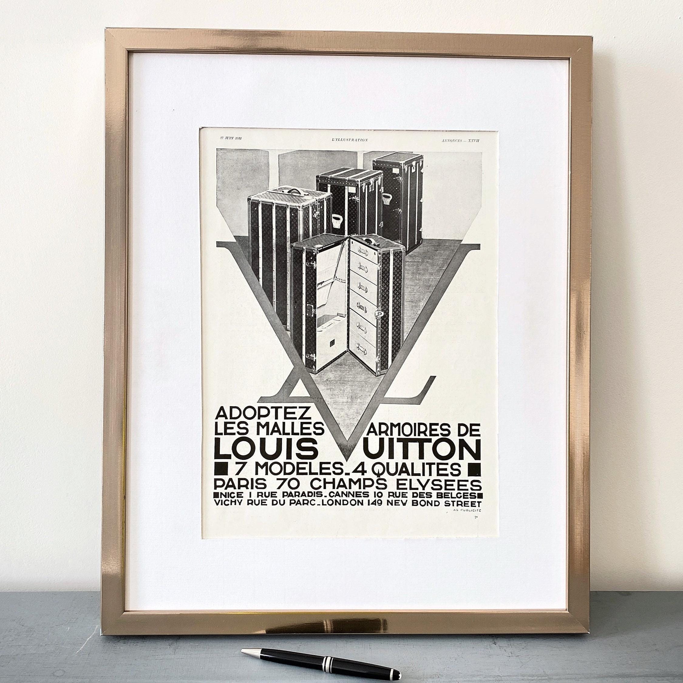 Vintage Louis Vuitton Poster - Etsy