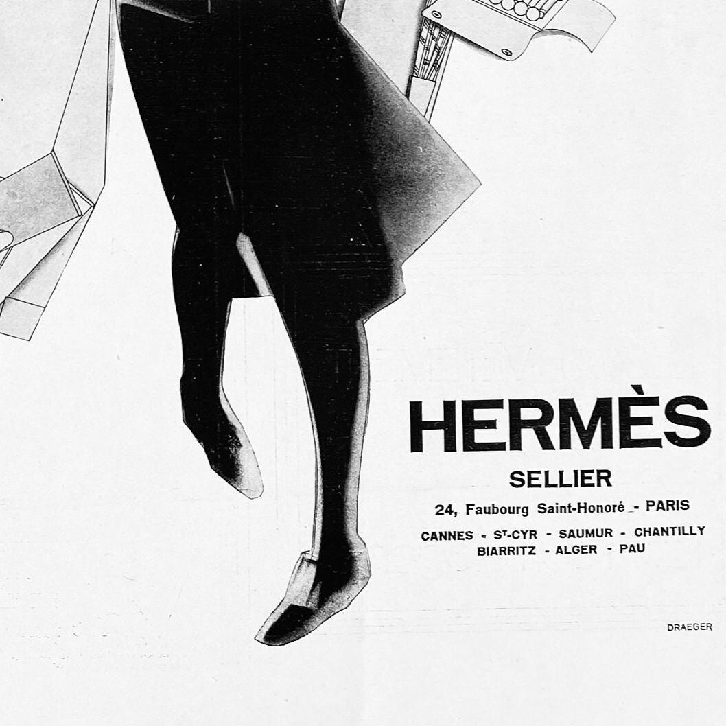 HERMESヴィンテージポスター 1980】HERMES エルメス アマゾン アドバタイジング ポスター《AD