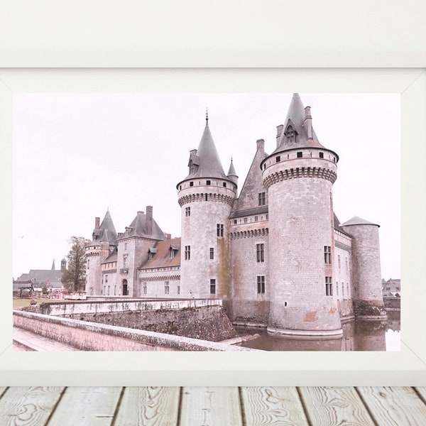 French Chateau Print, Gothic Architecture, Loire Valley Castle, French Architecture, Fairytale Castle, French Medieval Print European Castle