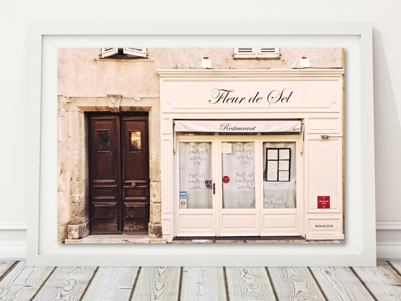 Paris Restaurant Print Pastel Pink Wall Art French Cafe Etsy