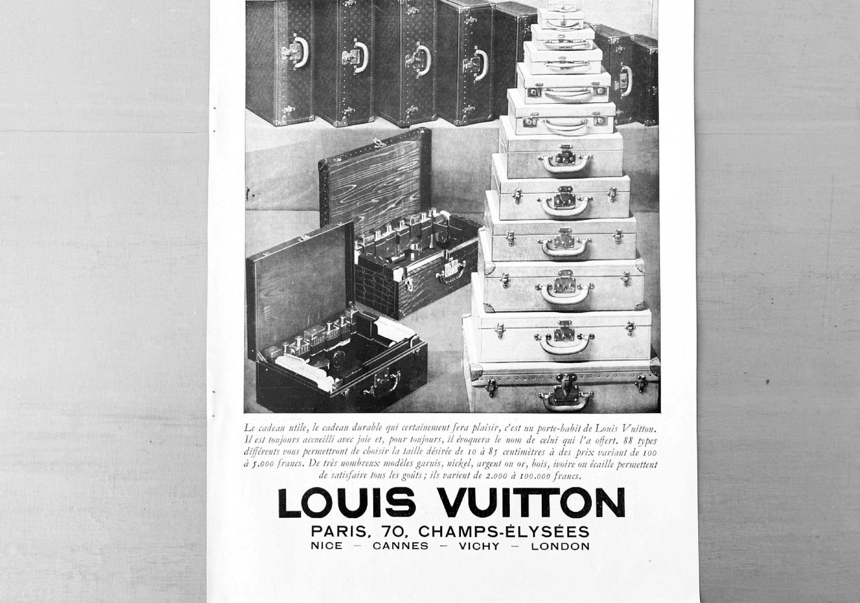 1930年代のヴィンテージ ルイ・ヴィトン広告ポスター（本物