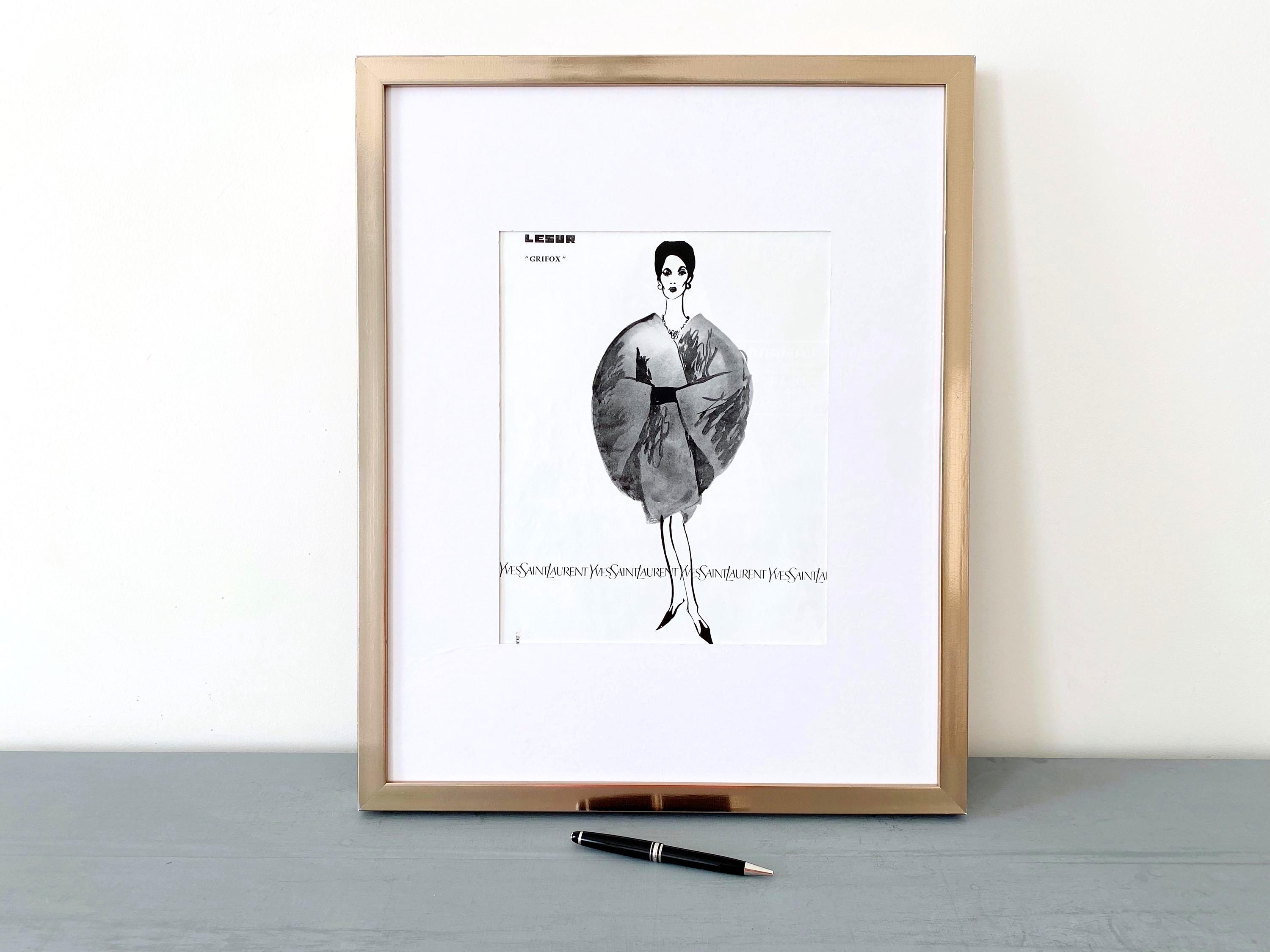 Yves saint laurent poster - Etsy 日本