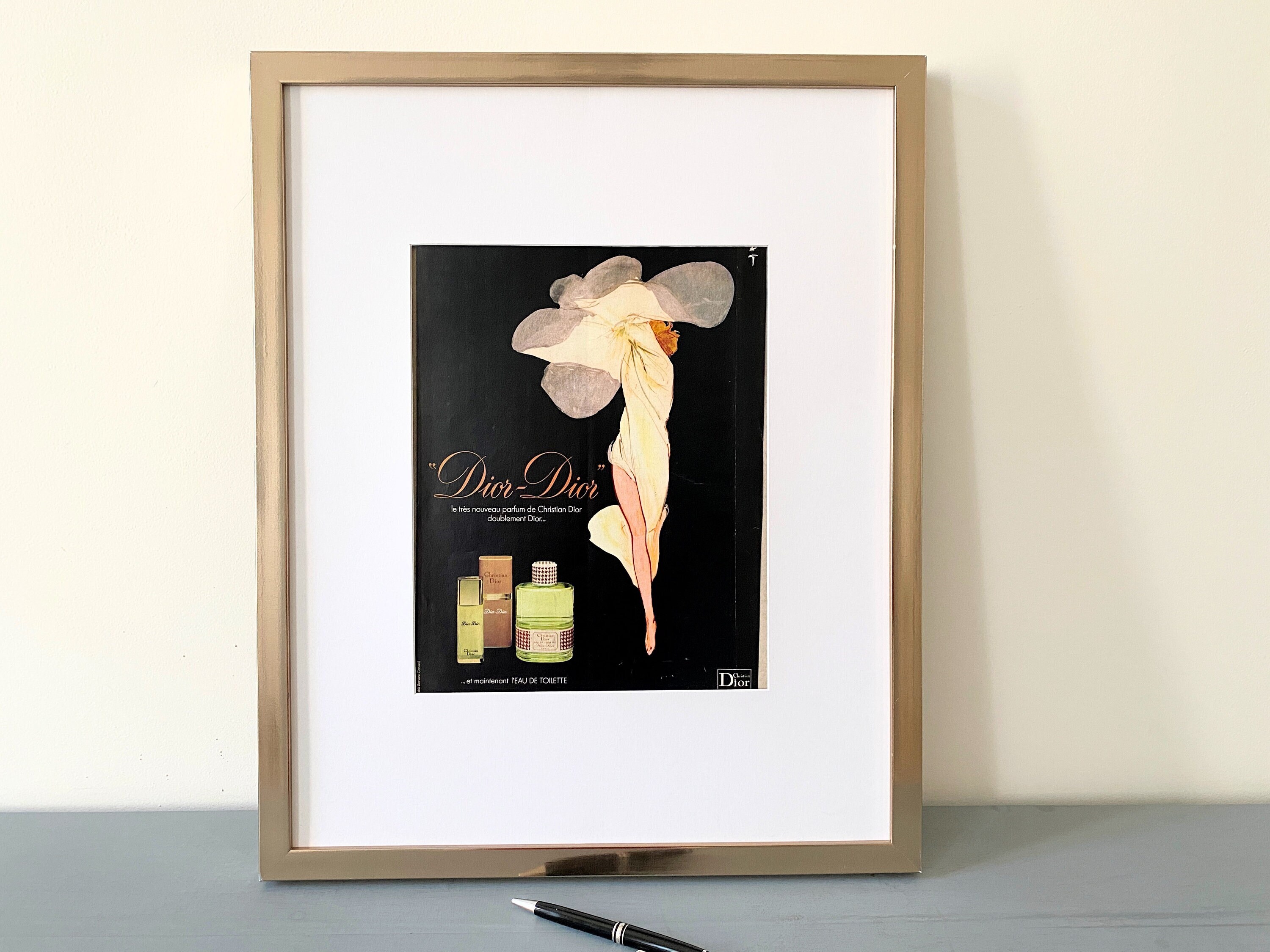 Small poster Dior Parfum Eau sauvage Corto Maltese HUGO PRATT