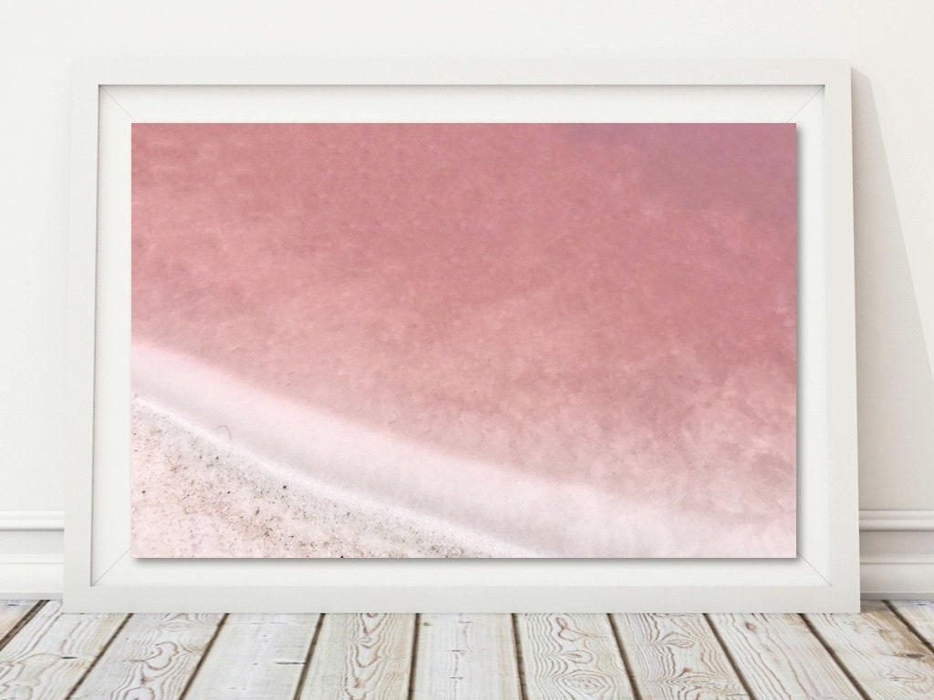 Blush Pink Art Print Abstract Wall Art Pink Coastal Decor Etsy