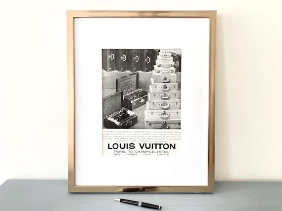 1930年代のヴィンテージ ルイ・ヴィトン広告ポスター（本物