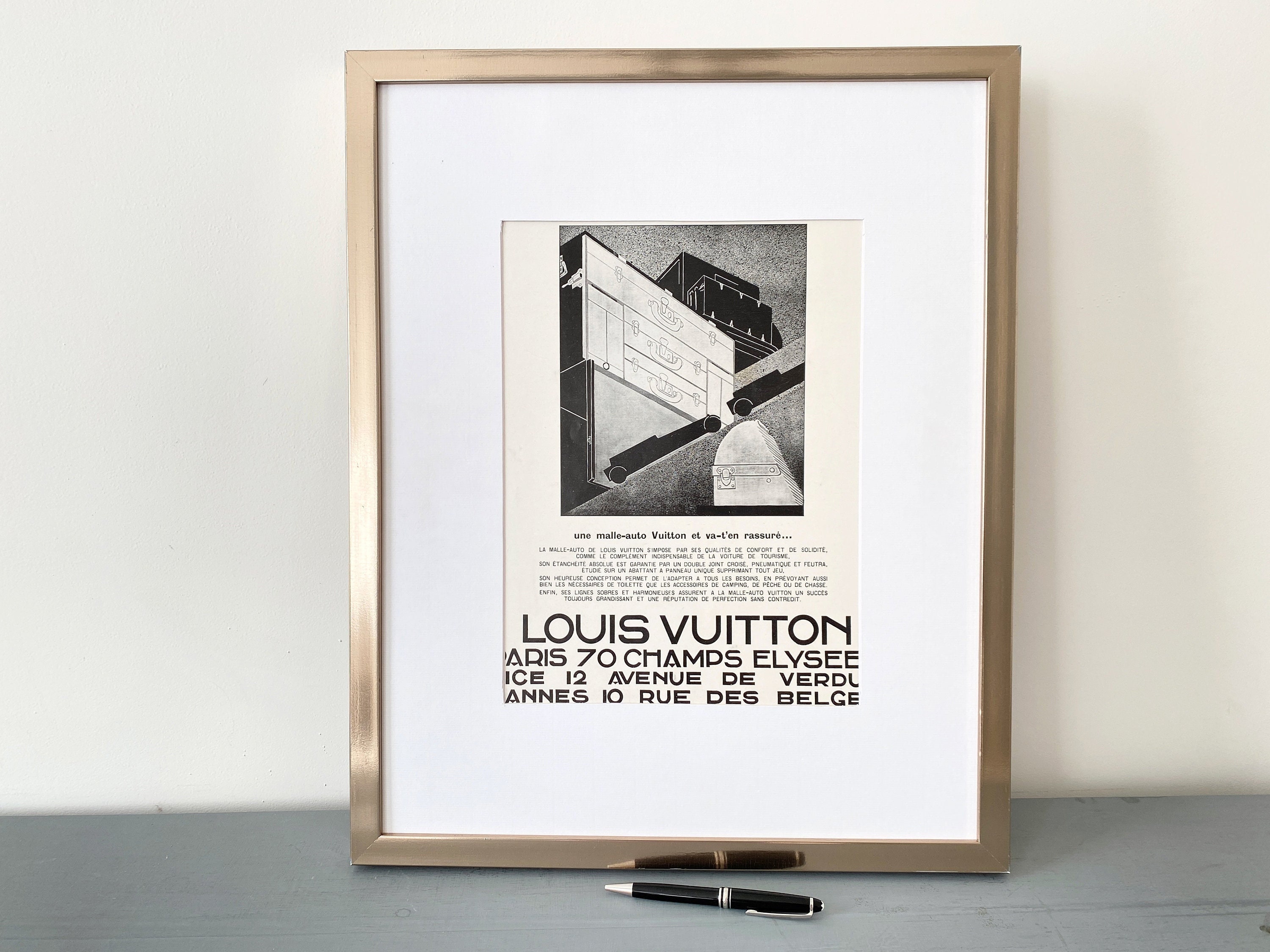 Vintage Louis Vuitton Advertisement Poster