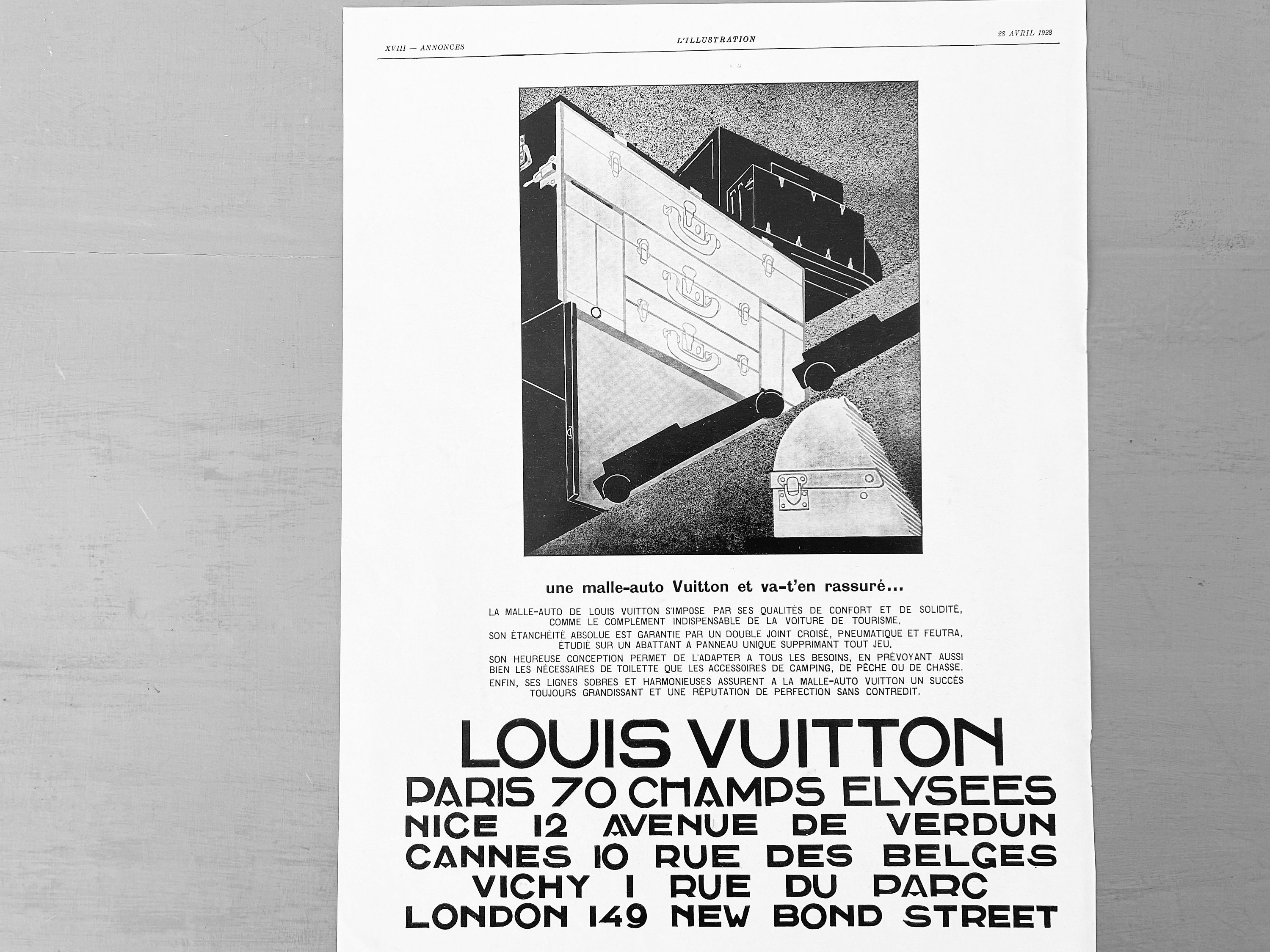 LOUIS VUITTON Poster RARE