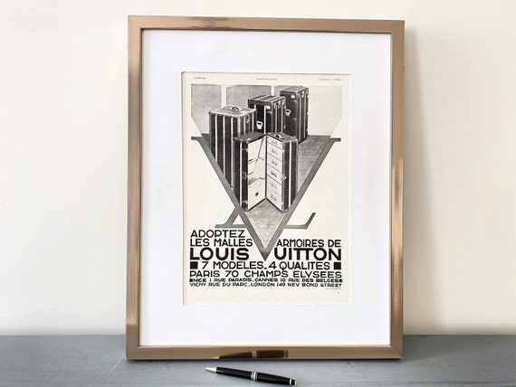 Buy Louis Vuitton Poster Vintage Ad Wall Art Luxury Brand Poster Online in  India 