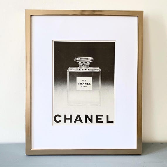 1950年代のヴィンテージシャネル5のオリジナル広告プリント：フランス