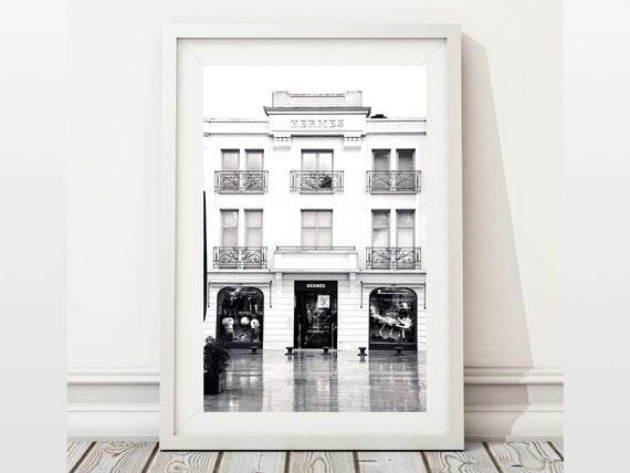 Hermes Shop Photo Store Front Print St Tropez Poster France 