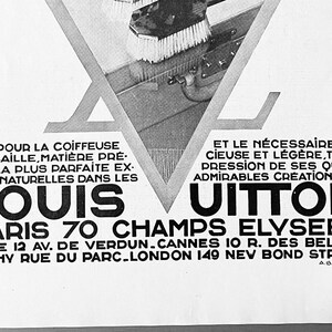 Vintage Louis Vuitton Luggage & Monogram Advertising Poster, Original
