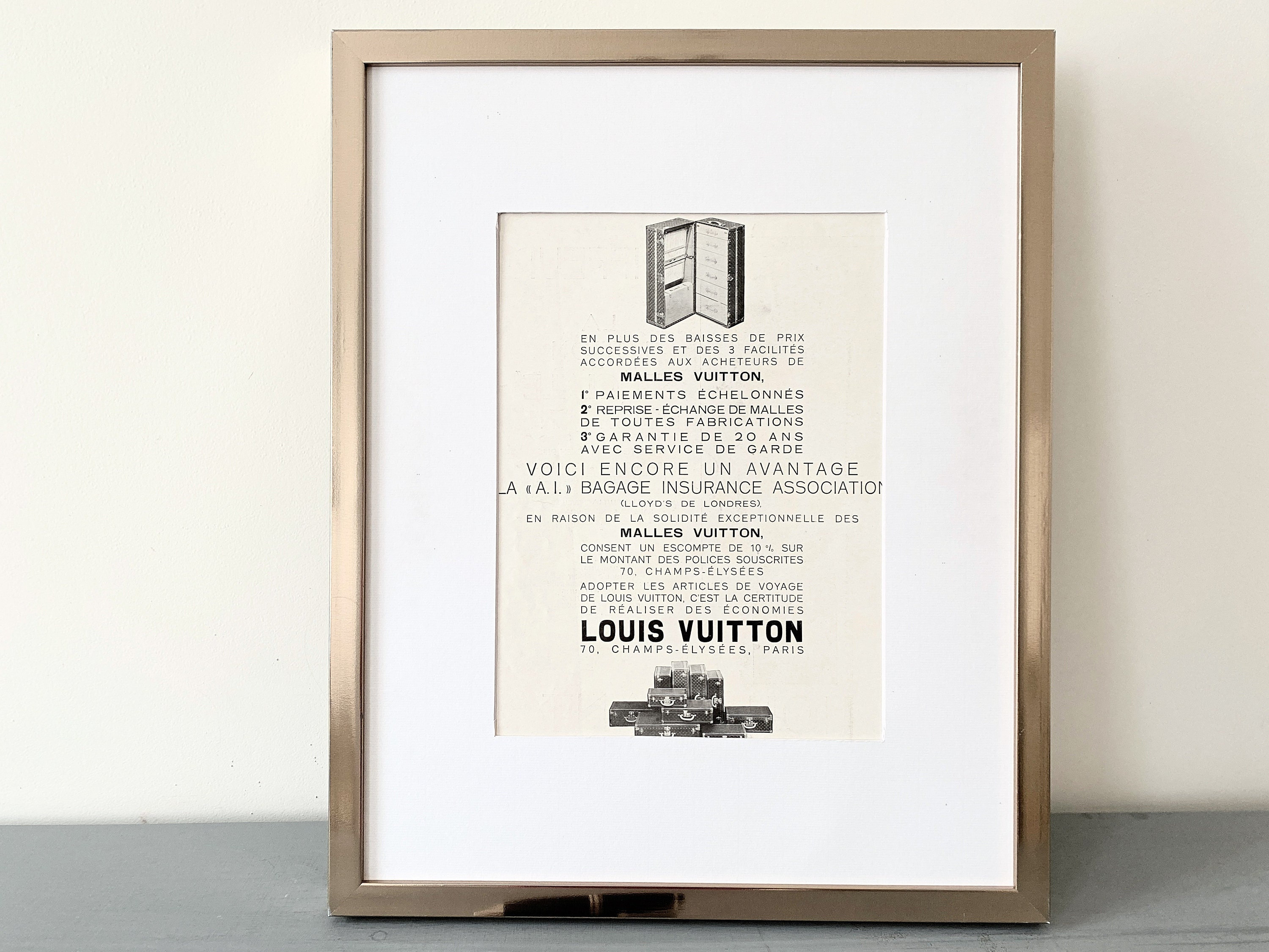 Louis Vuitton - 1930 fashion advertising poster