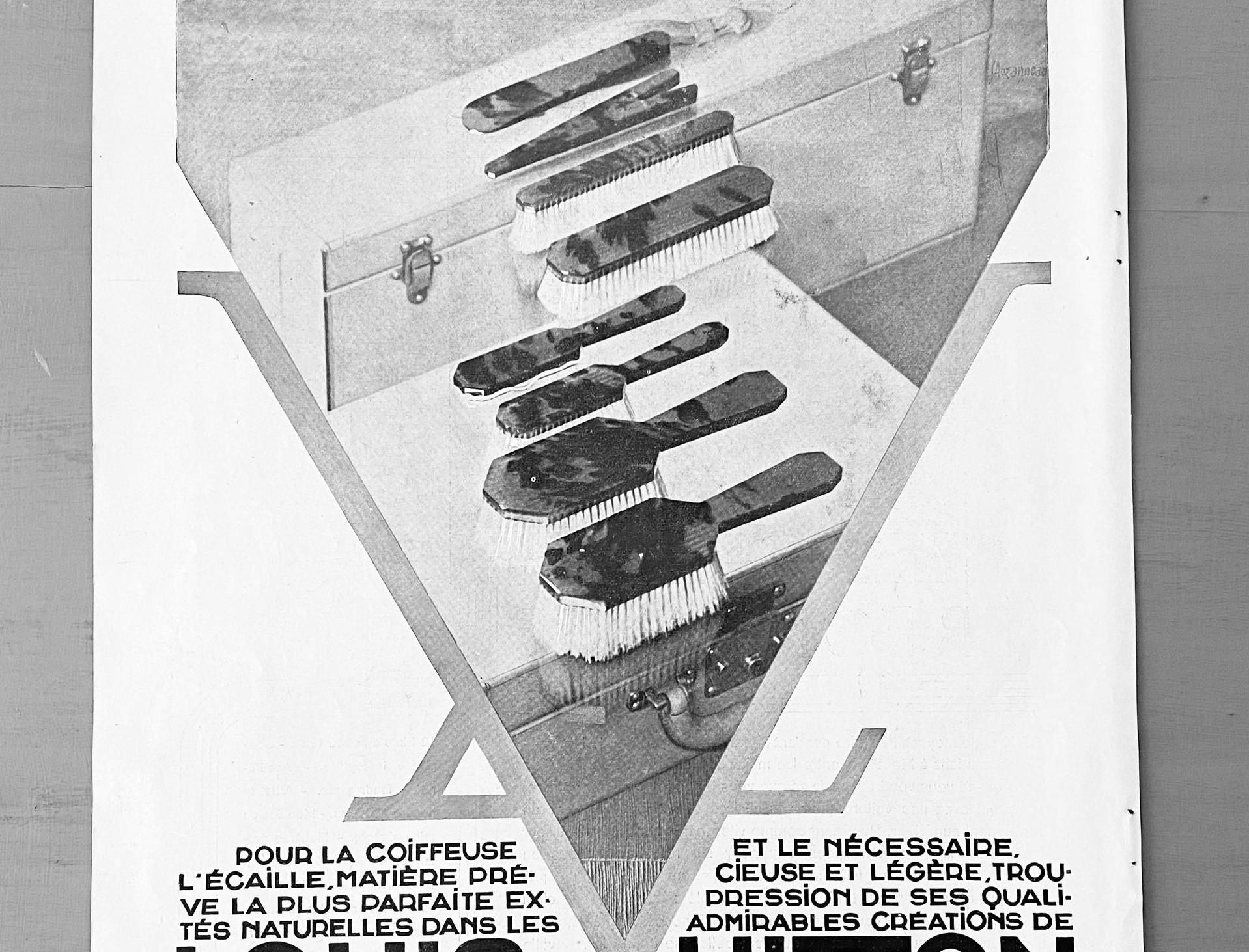 Vintage Louis Vuitton Luggage & Monogram Advertising Poster