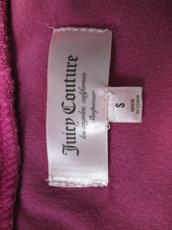 Juicy Couture Embroidered Scottie pink Velour Tra… - image 8