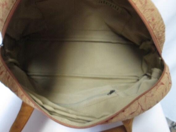 Atenti large Tote bag purse weekender zip top tap… - image 7