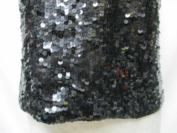 Liz Claiborne Vintage Sequin Stretch Top Blouse b… - image 4