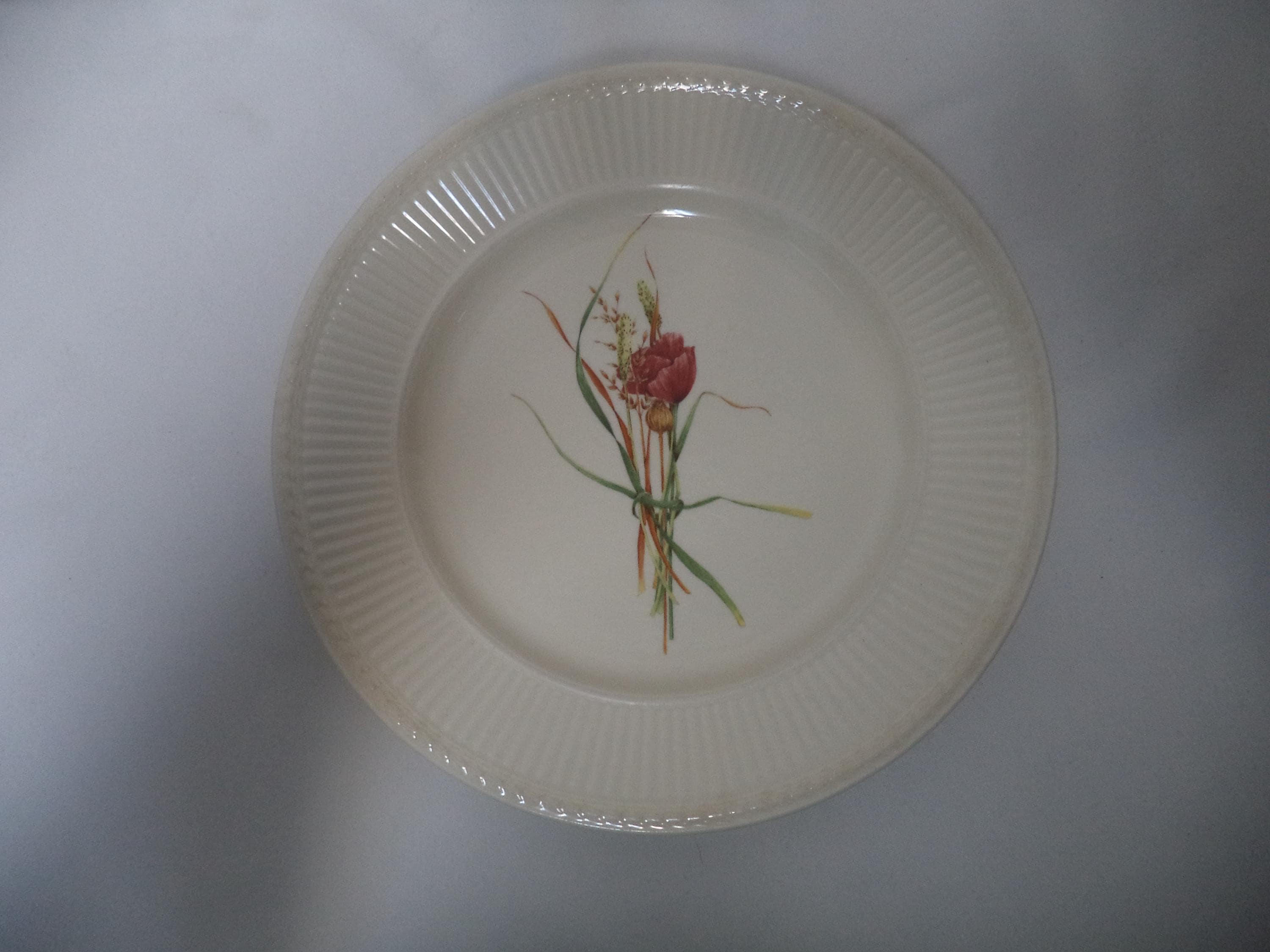 Wedgwood Queen's Ware Posy Edme Dinner Plate Set 7 Ceramic Dish