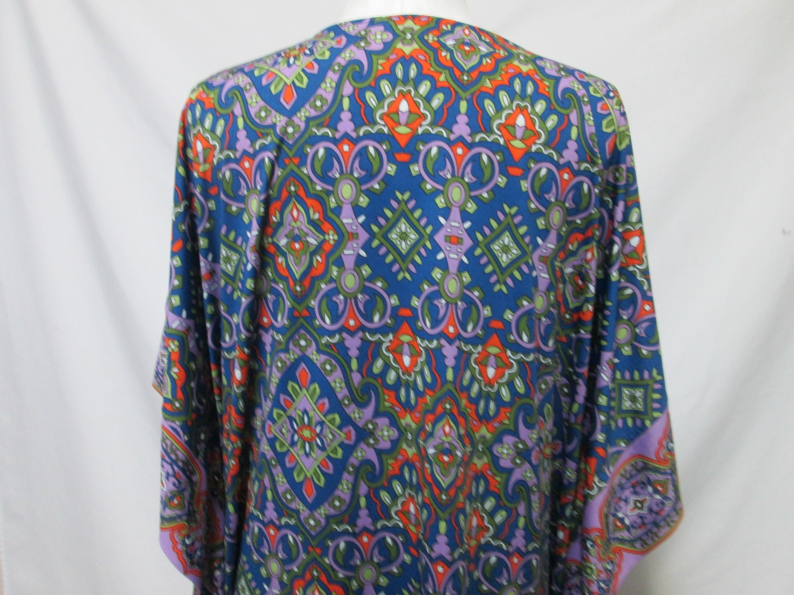 Joan Rivers Vintage Muumuu Kaftan House Dress Vneck Size Sz XLP XL