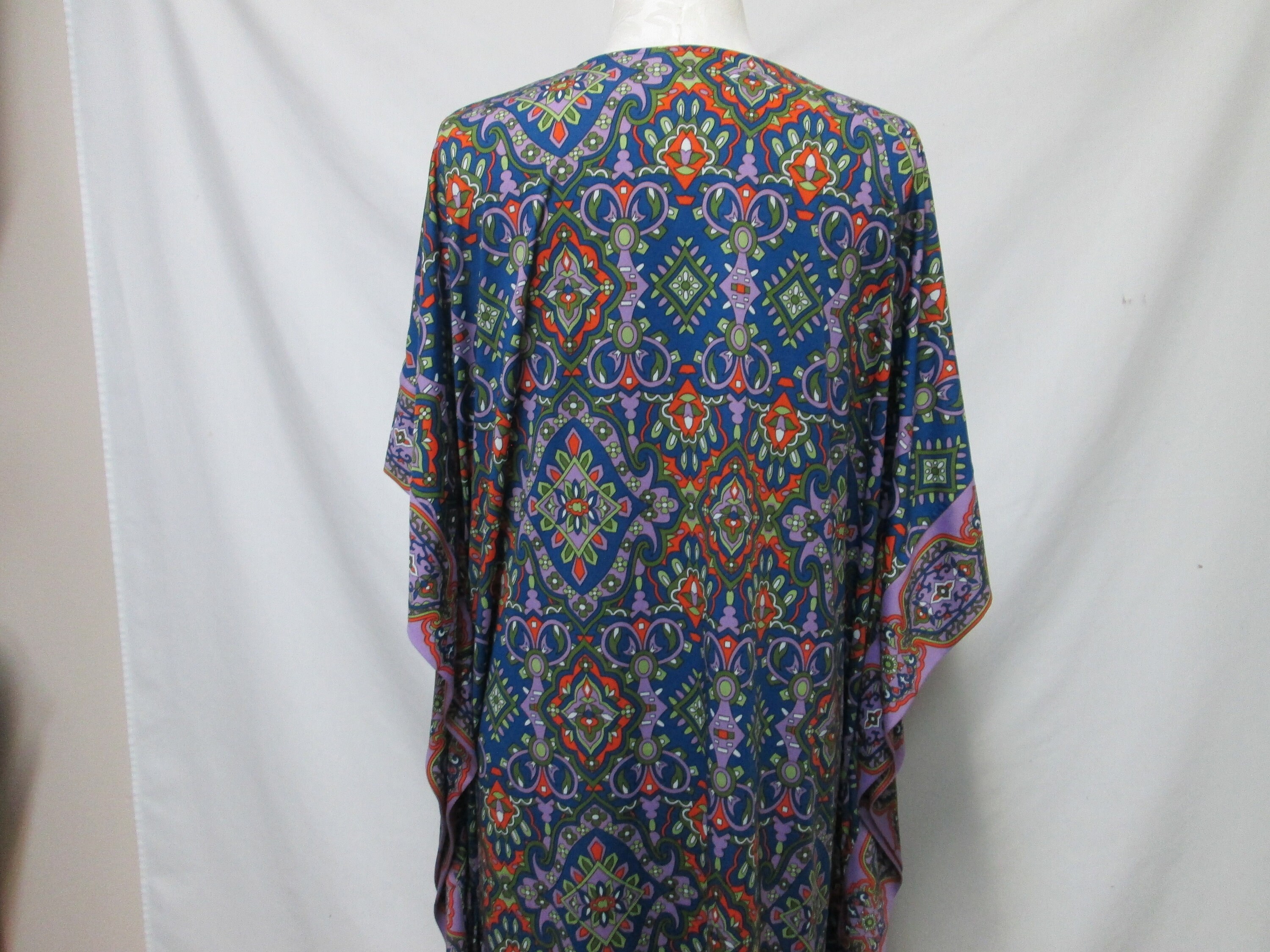 Joan Rivers Vintage Muumuu Kaftan House Dress Vneck Size Sz XLP XL