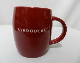 Starbucks Collector Series Fire Engine Red mug cup Micro Dish NEW