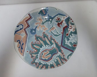 Anthropologie Botanical Musings hand painted ceramic Dinner Plate NEW
