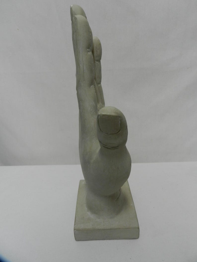 Palm Reading Rascette Palmistry Hand Art Work Figurine Statue Plaster ...