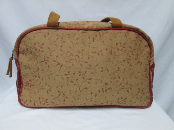 Atenti large Tote bag purse weekender zip top tap… - image 2