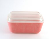 Vintage Pink Pyrex 502 Refrigerator Dish with Original 502-C Glass Lid 1.5 Pint Capacity Made in the USA