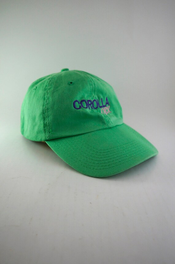 lime green baseball cap