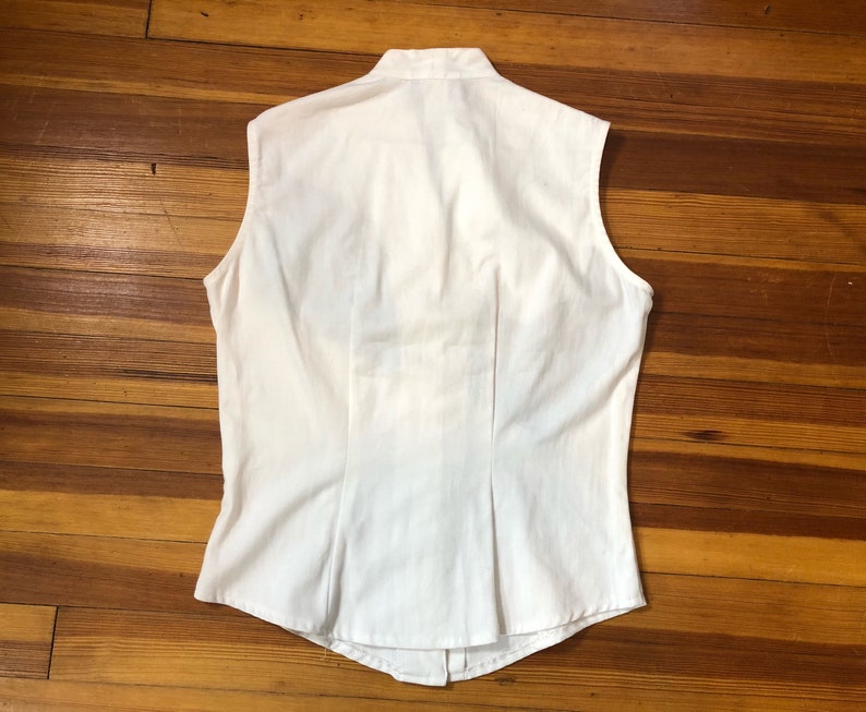 Vintage Women/'s Aztec Western Roughtrider Vest Button Down Women/'s Size X-Small USA Made