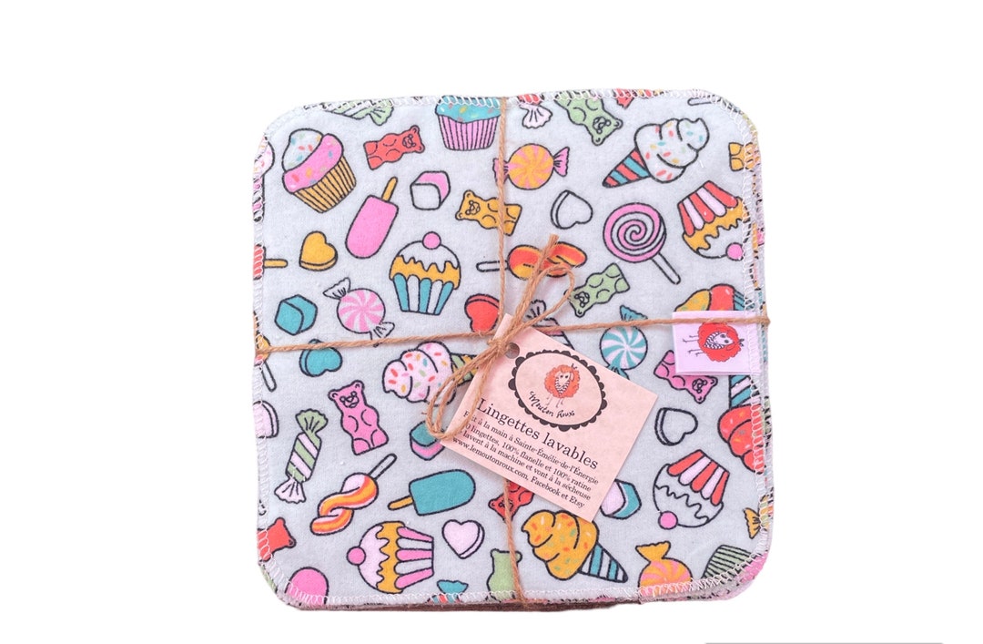 10 Wipes Washcloths Toilet Paper Handkerchief Washable Baby Etsy