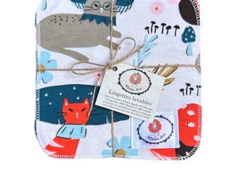 10 washable wipes