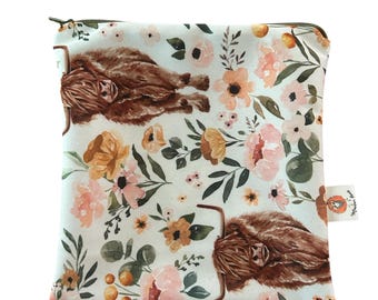 Reusable snack sandwich bag