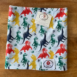 Neck warmer infinity neck warmer child baby 0-10 years spring autumn the Red Sheep Jurassic park dinosaur velociraptor t-rex