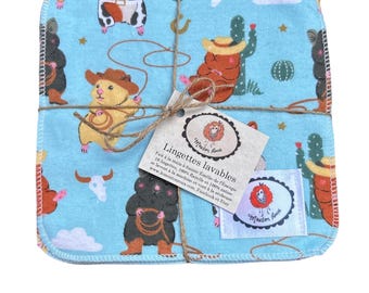 10 washable wipes