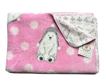 Doudou en minky réversible