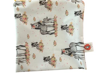 Reusable snack sandwich bag