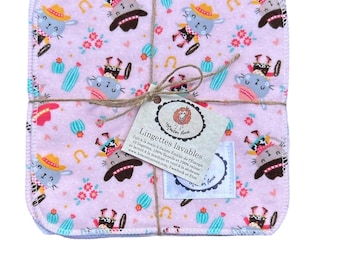 Washable baby washcloths