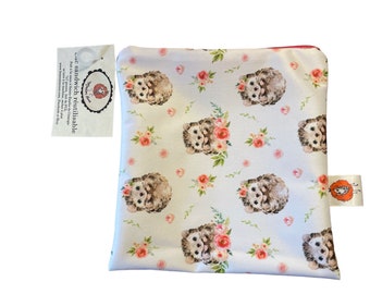 Reusable washable eco-friendly snack sandwich bag zipper gift idea lunch box le Mouton roux ice cream cone girl