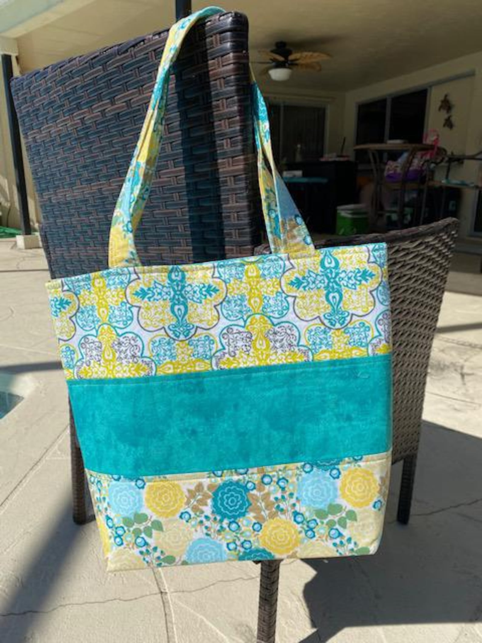 AD Tote with Turquoise with tassles