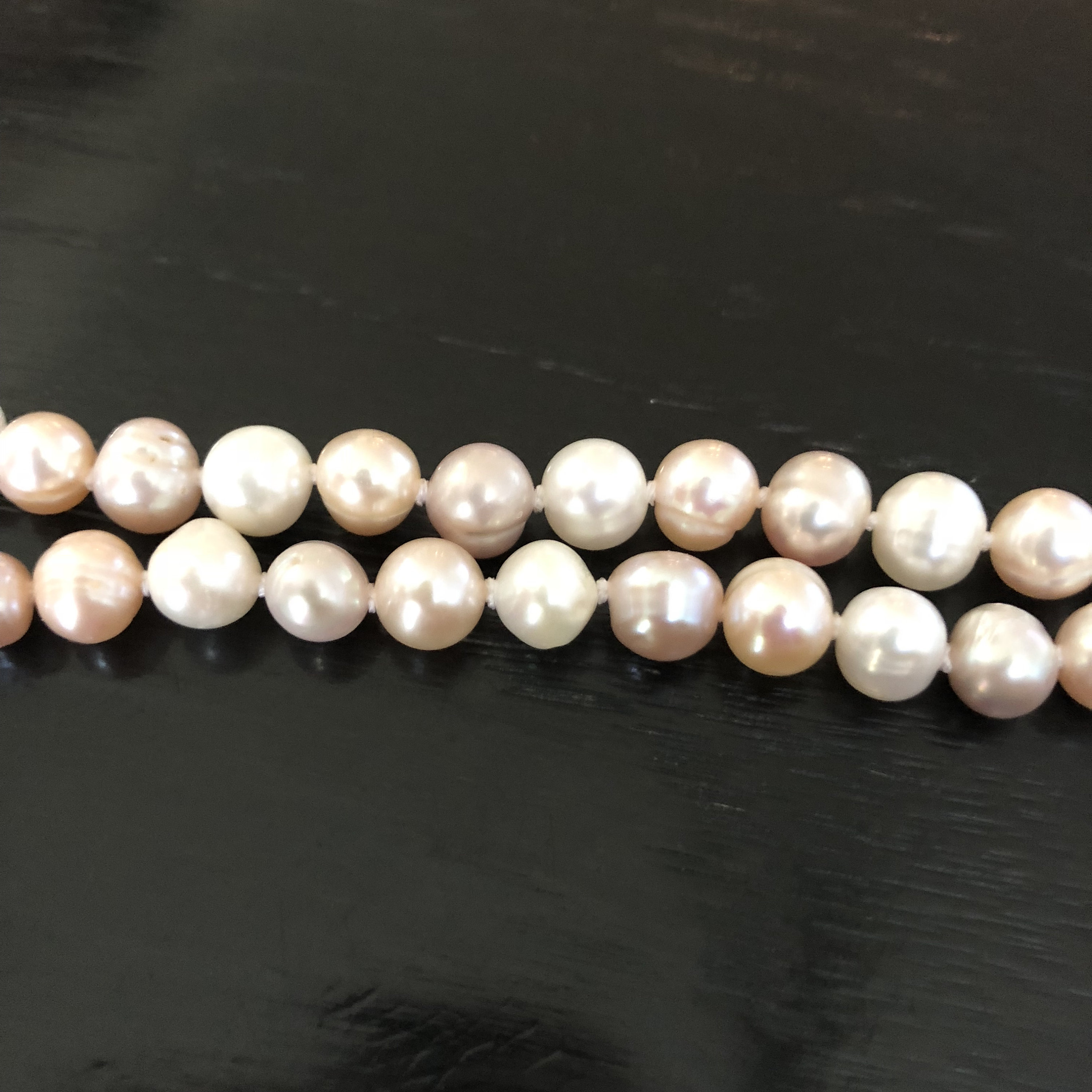 D'Joy Peach Freshwater Pearl Necklace in 18K Vermeil Yellow Gold Over Sterling Silver 18 Inches