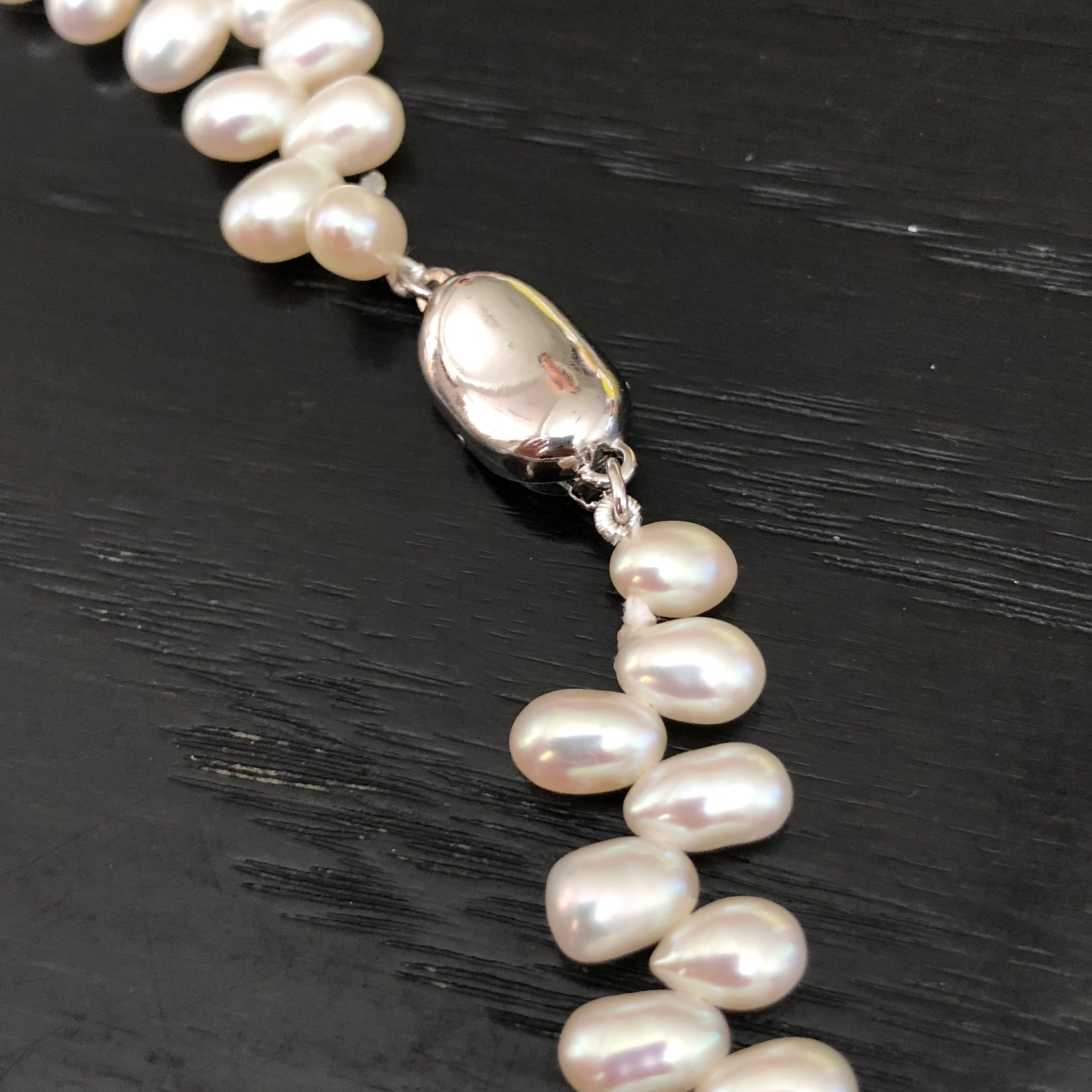 Genuine Freshwater Pearl Necklace White Bridal Single Strand - Etsy