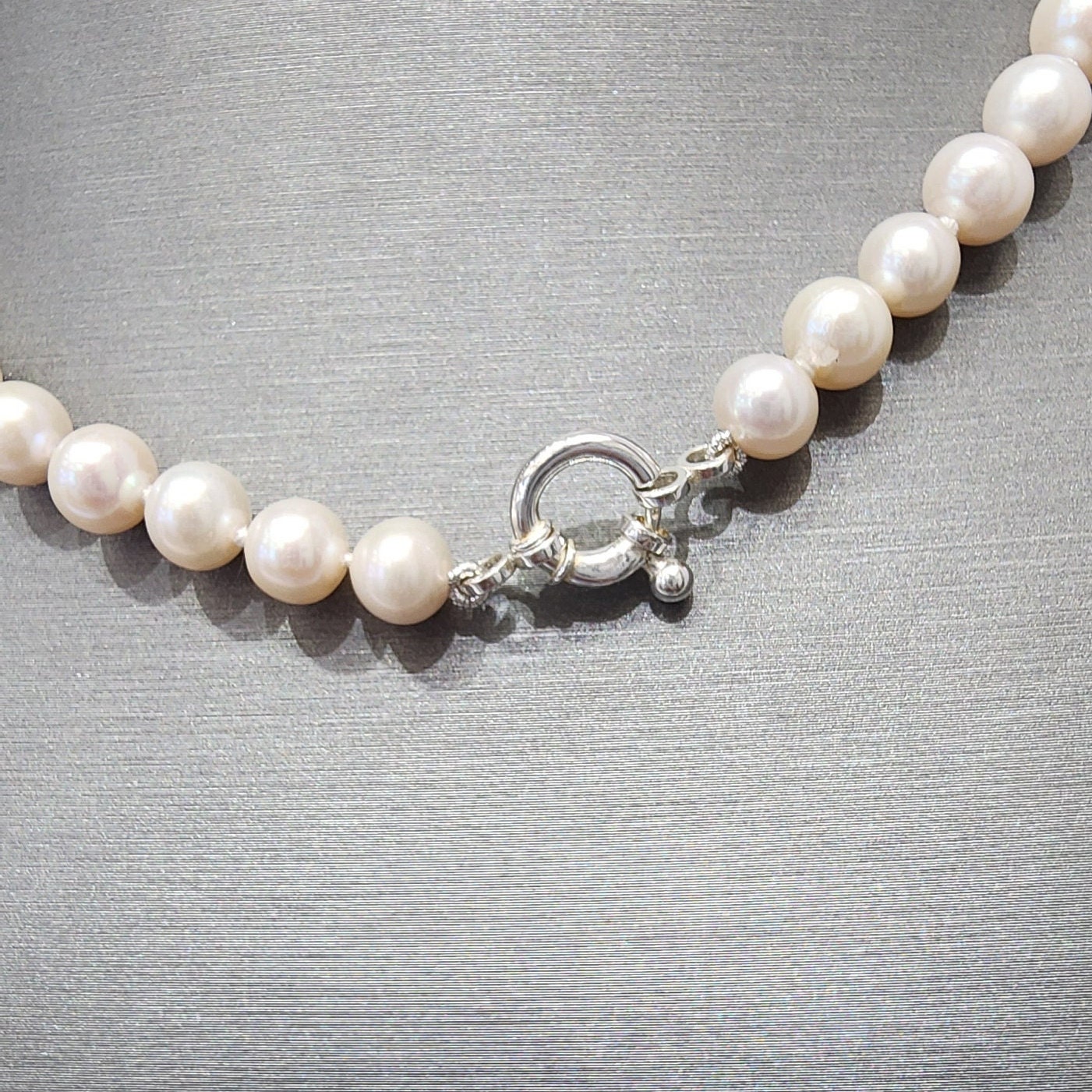 Collana Di Perle Naturali Bianche | Dolce Coltivate 4-7 Mm | Lunghezza 14-36 Pollici | Fatto A Mano