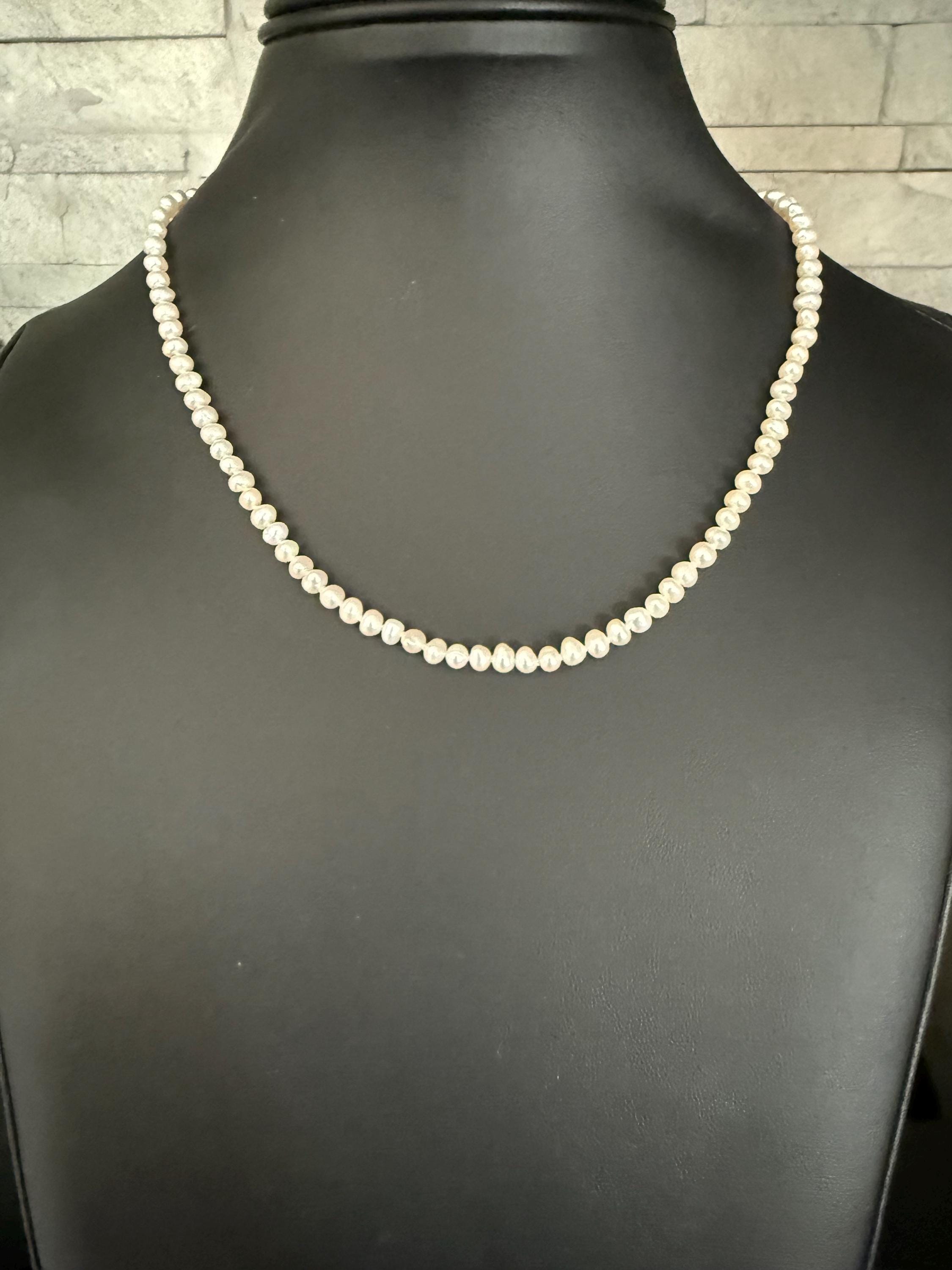 Dainty 4.5–5mm Freshwater Pearl Necklace – 17-inch Strand 