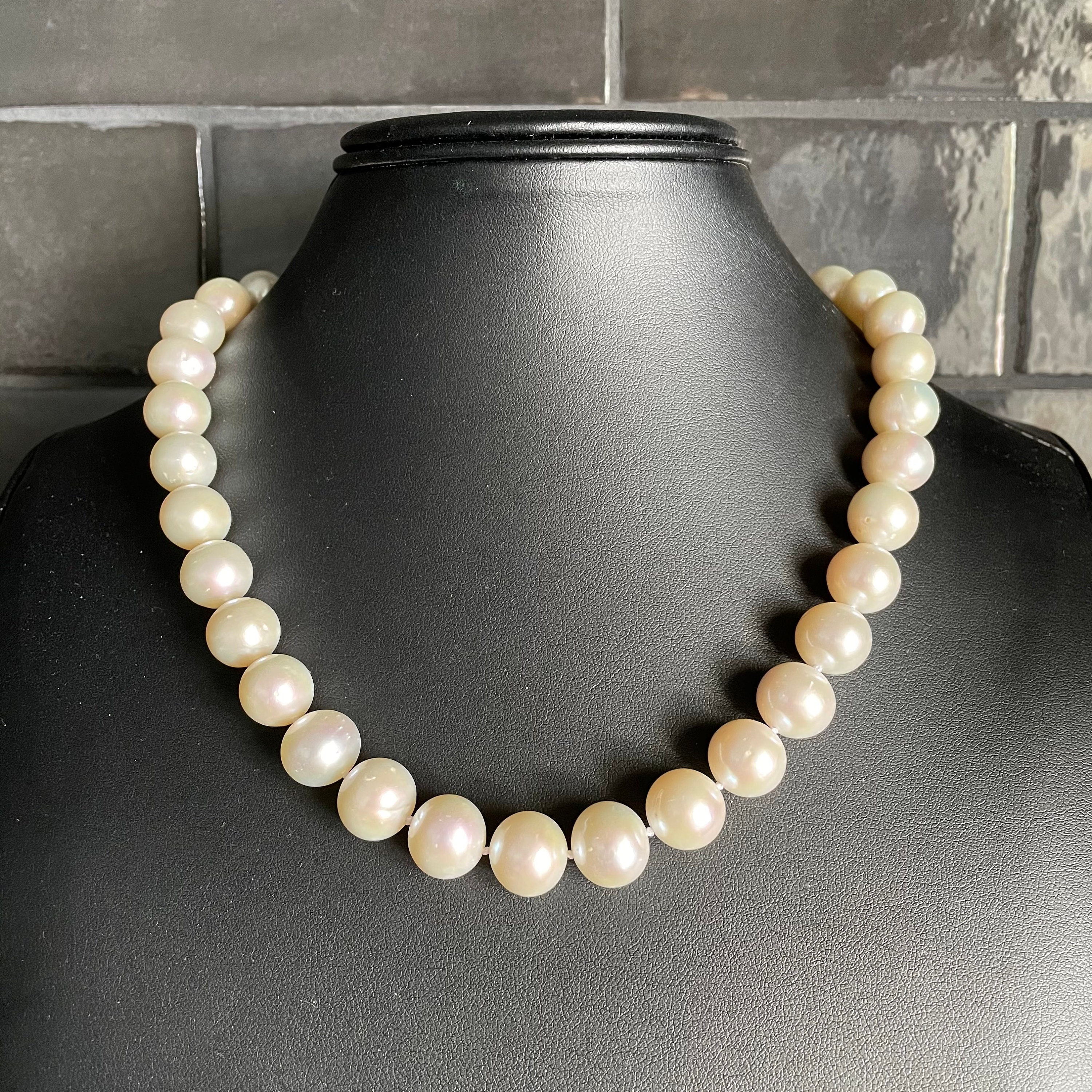 12-13mm 18 Inch White Cultured 