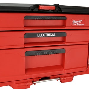 Milwaukee PACKOUT 4-Drawer & 3-Drawer Multi-Depth (Small) Custom Label