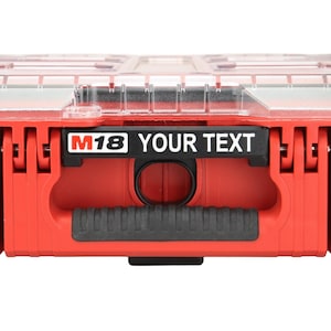 Milwaukee PACKOUT 11-Compartment Organizer (48-22-8430/48-22-8450) Custom Label