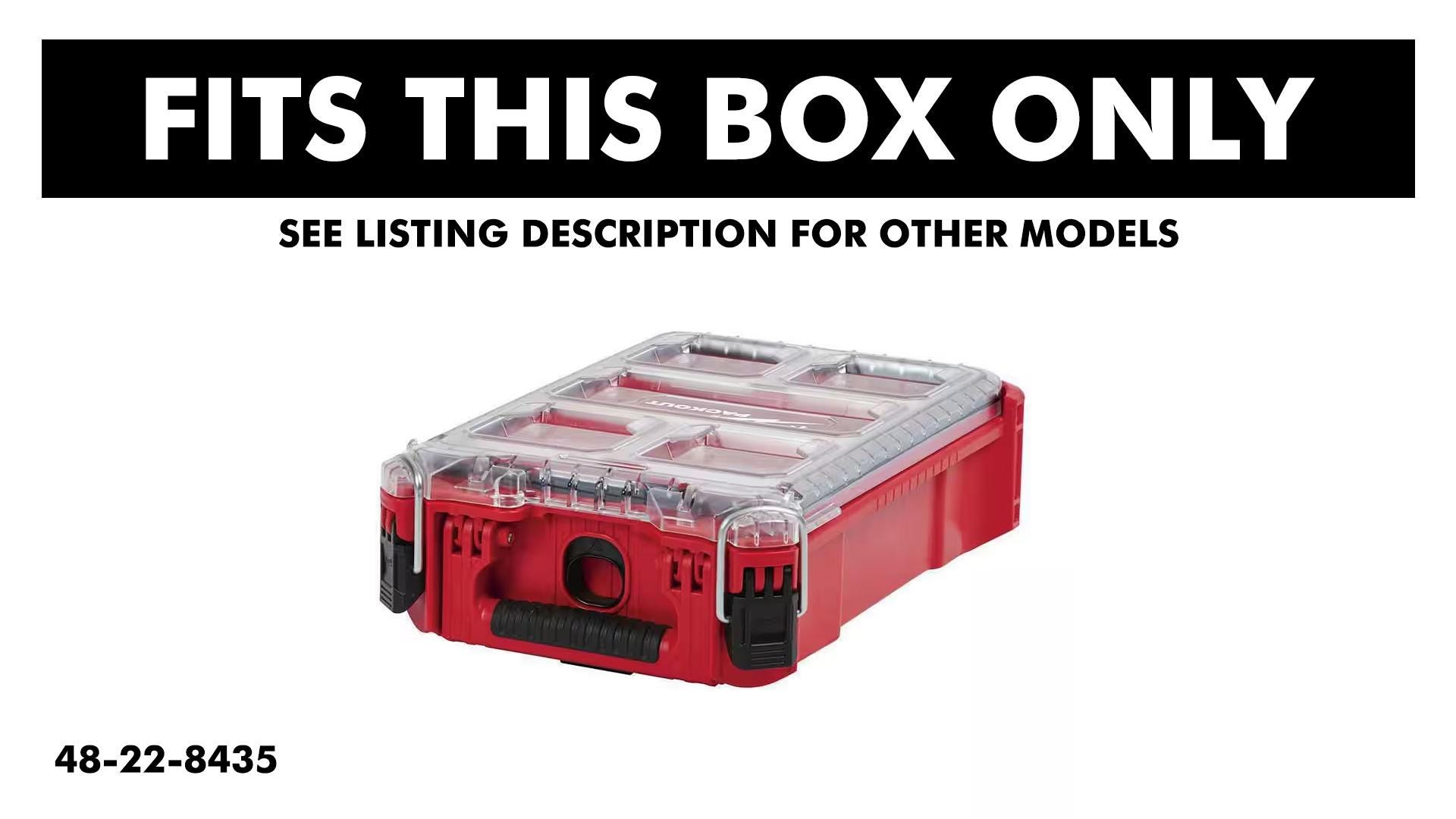 48-22-8435 Per Milwaukee PACKOUT Organizer Compatto Modulare, 5 Contenitori Rimovibili - Foto 3