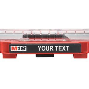 Milwaukee PACKOUT 11-Compartment Low Profile Organizer (48-22-8431) Custom Label